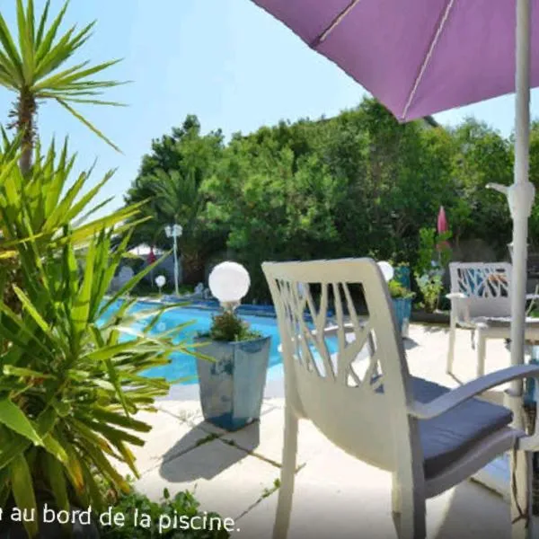 SUITE-Junior -Villa HÉLÈNE - Montpellier Sud - aéroport- PISCINE Privée-2mn des plages，位于拉格朗德默特的酒店