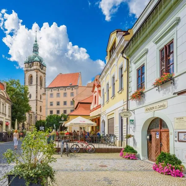 Penzion U Zámku，位于Obříství的酒店