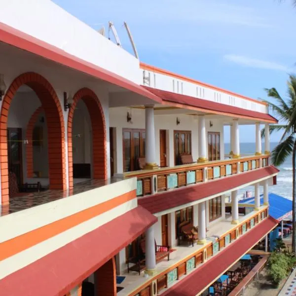 Hotel Sea View Palace - the beach hotel，位于Tiruvallam的酒店