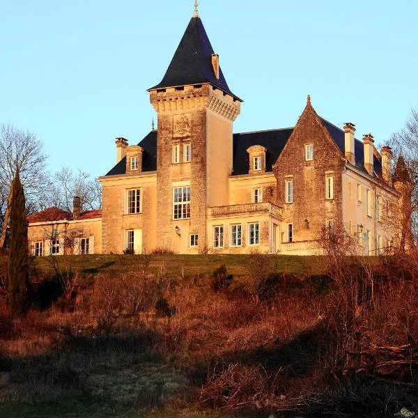 Chateau de Bellevue B&B et Appartements avec Piscine chauffée et Chambres partout climatisées，位于Yviers的酒店
