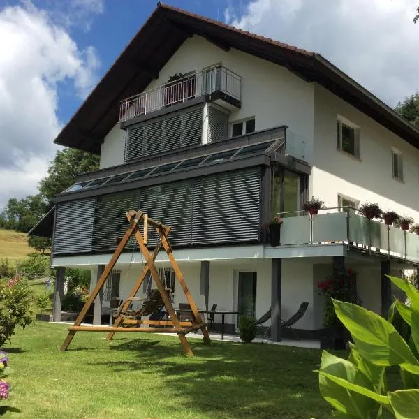 Traumhafte Ferienwohnung mit Pool，位于Steinen的酒店