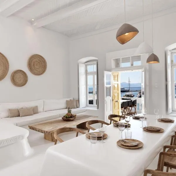 Villa Kampani Sea View Villa Mykonos Town，位于天堂海滩的酒店