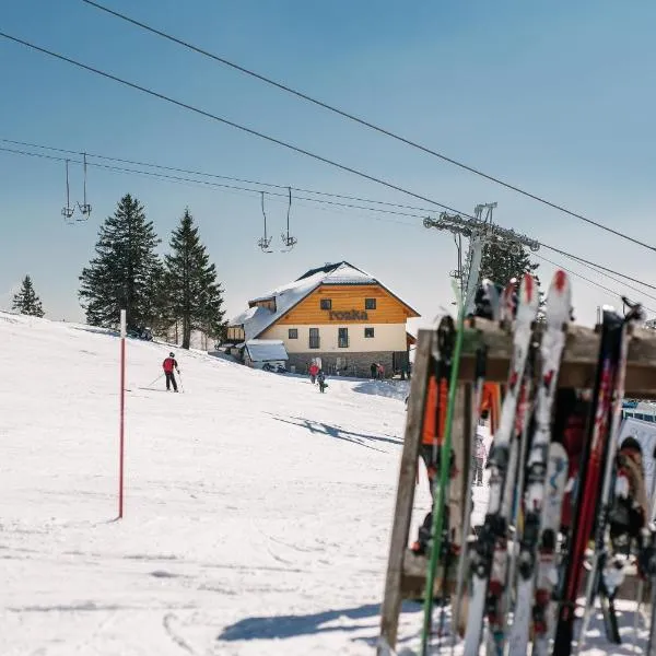 Hotel House Rozka, Ski-in Ski-out Krvavec，位于Šenturska Gora的酒店