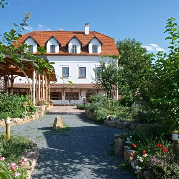 奶奶的花园旅馆及餐厅，位于普鲁洪尼斯的酒店