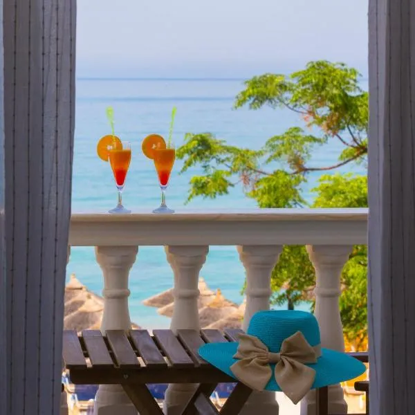 Vrachos Beach Hotel，位于Kanallaki的酒店