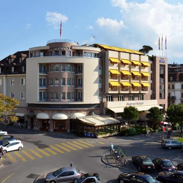 Astra Vevey Hotel & Restaurant，位于Les Avants的酒店