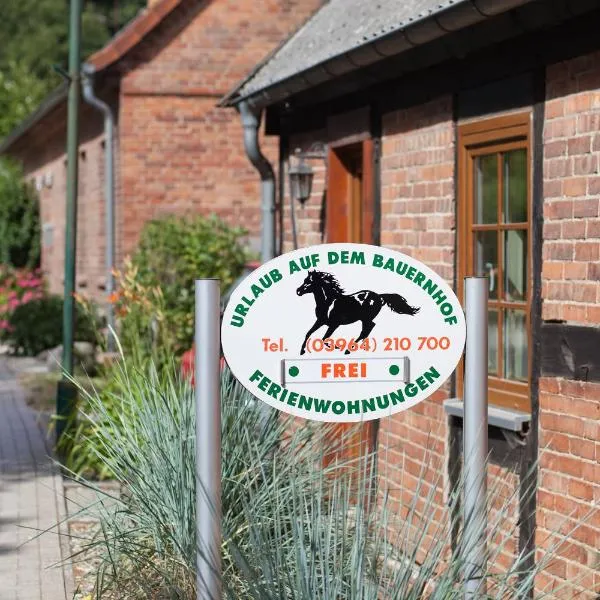 Urlaub auf dem Bauernhof，位于Plath的酒店