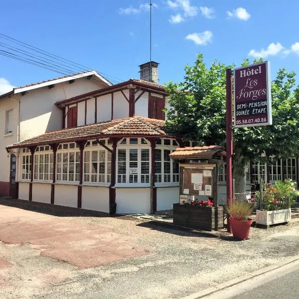 Auberge Les Mufliers - Hôtel Les Forges，位于Sainte-Eulalie-en-Born的酒店