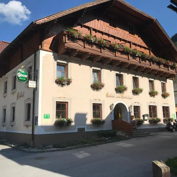 Gasthof zum Gamsjäger，位于多内尔斯巴赫瓦尔德的酒店