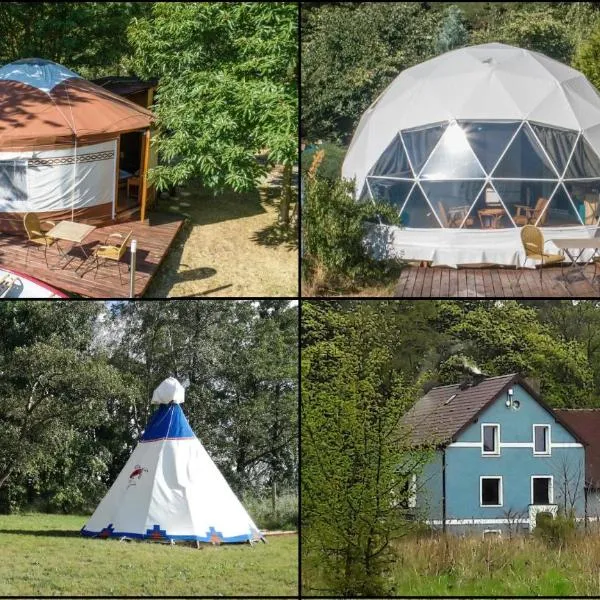 Glamping Podgrodzie，位于新瓦尔普诺的酒店