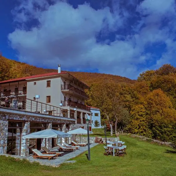 Manthos Mountain Resort & Spa，位于Áno Gatzéa的酒店