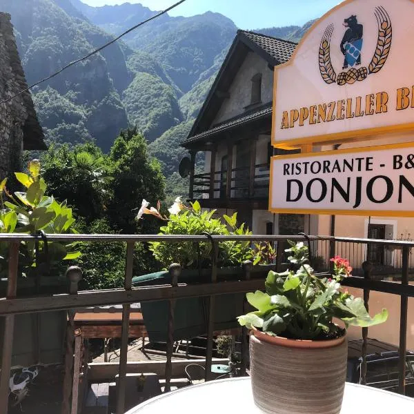 Donjon B&B e Ristorante，位于Linescio的酒店