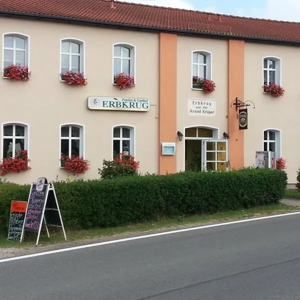 Erbkrug Gasthof & Pension，位于Grünow的酒店