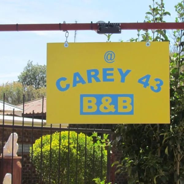 Carey 43 Bed & Breakfast，位于Bothaville的酒店