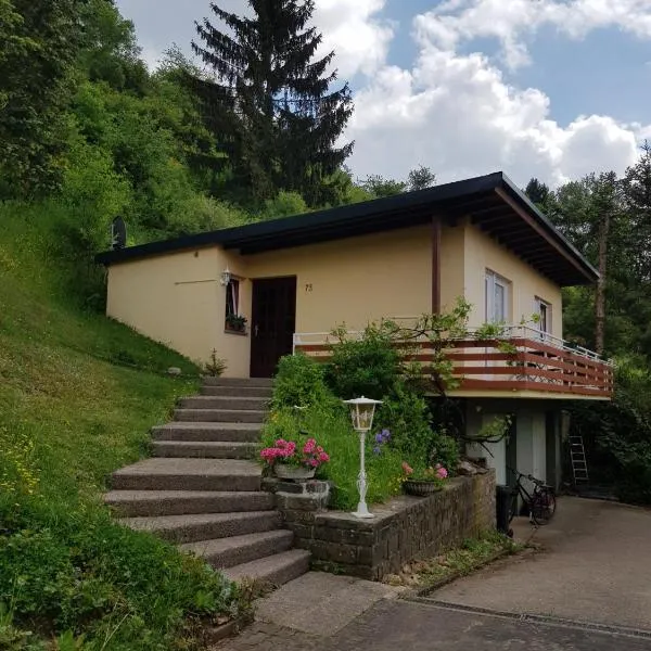 Ferienhaus Chalet Cottage Ourtalblick 2km von Vianden-Lux，位于Ammeldingen的酒店