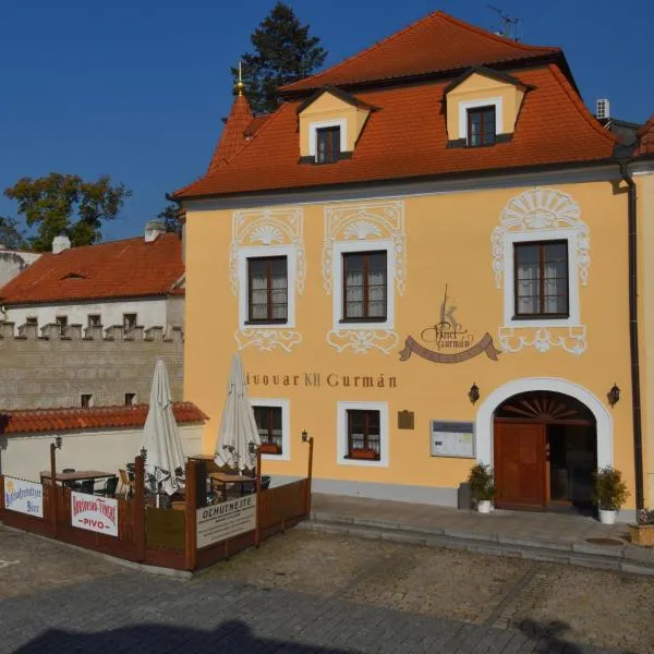 古曼酒店，位于Bělá nad Radbuzou的酒店