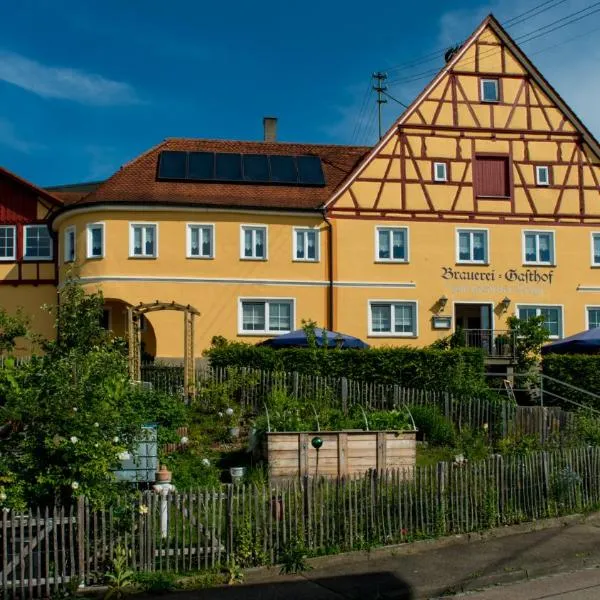 Brauerei und Gasthof zum Engel，位于Waldstetten的酒店