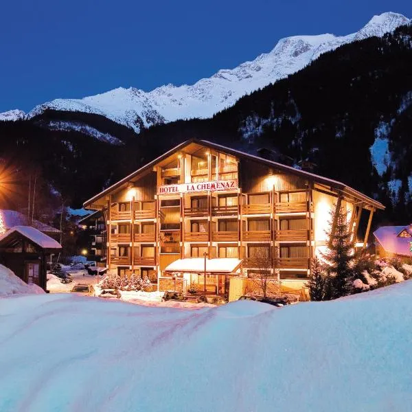 Chalet-Hôtel La Chemenaz，位于莱孔塔米讷蒙茹瓦的酒店