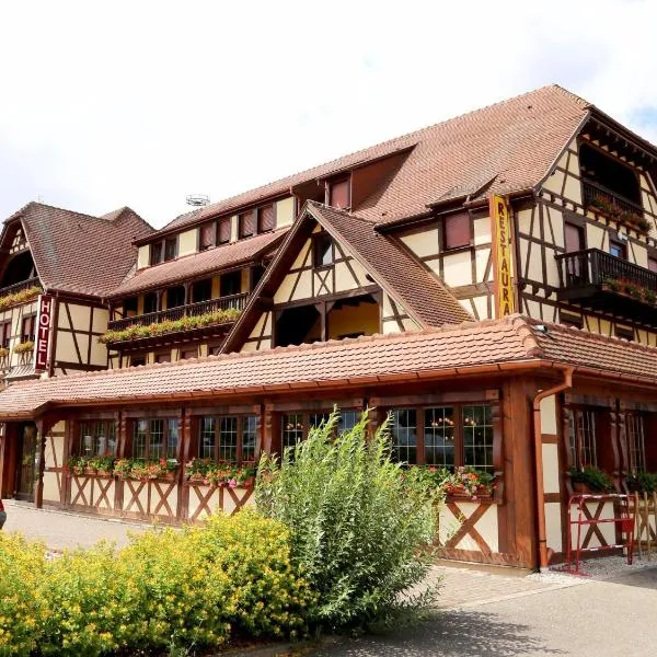 Hotel Au Parc des Cigognes，位于Ebersheim的酒店