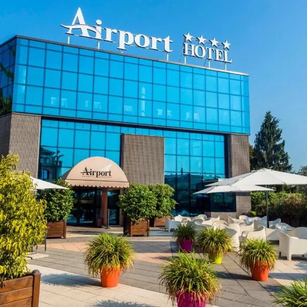 贝加莫机场酒店，位于Calcinate的酒店
