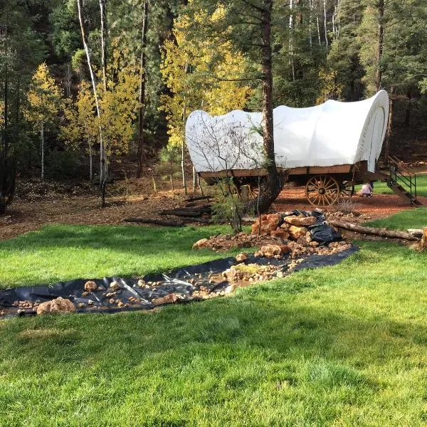 Whispering Pines Covered Wagons，位于Long Valley Junction的酒店