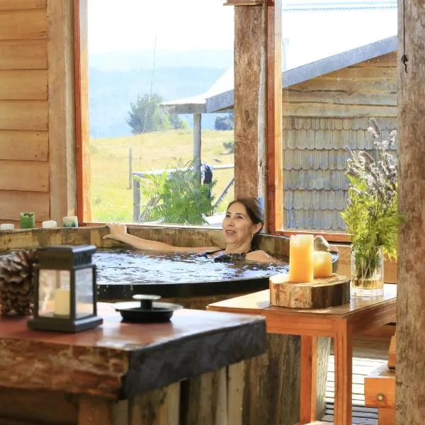 Lodge El Sarao A Una Hora De Puerto Varas，位于Fresia的酒店