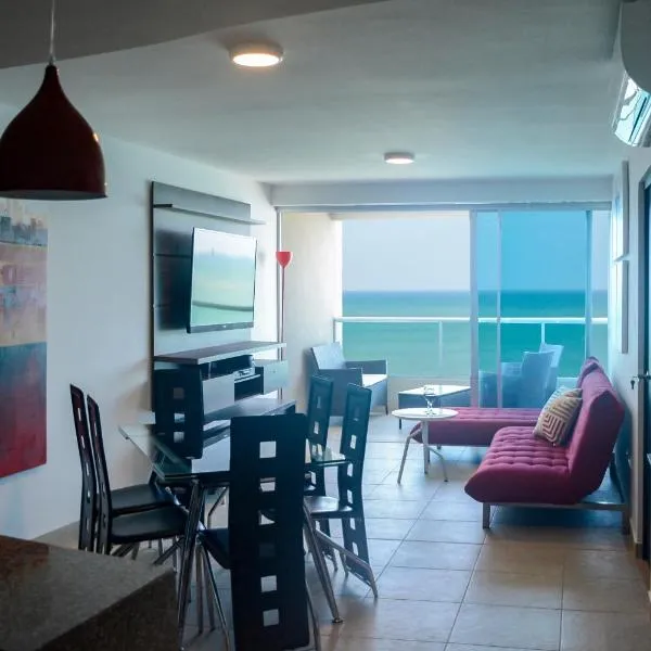 Lindo Departamento al pie de playa Edificio TORRE OCEÁNICA，位于圣埃莱纳的酒店