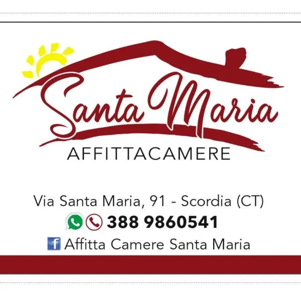 Affittacamere SantaMaria，位于Scordia的酒店