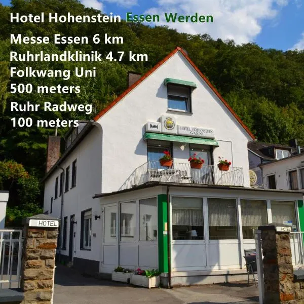 Hotel Hohenstein -Radweg-Messe-Baldeneysee，位于埃森的酒店