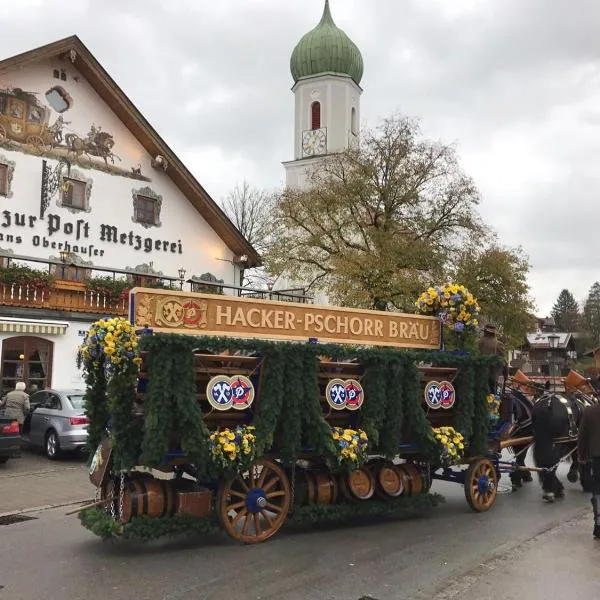 Metzgerei Gasthof Oberhauser - Hotel zur Post，位于Icking的酒店