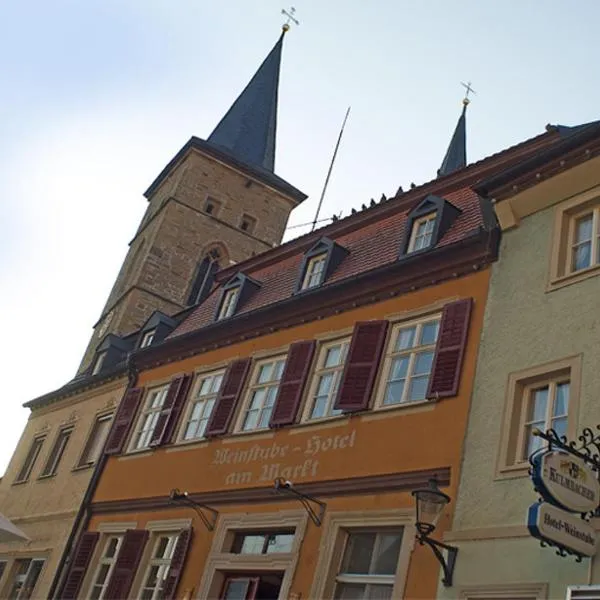 Hotel Weinstube am Markt，位于Oberschwarzach的酒店