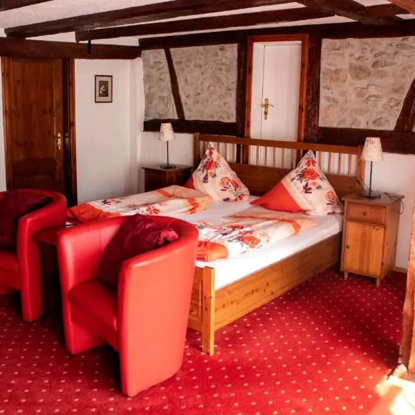 Hotel Herberge zur Traube，位于巴特温普芬的酒店