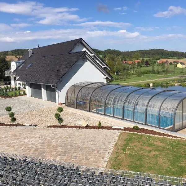 Landhaus Ferienwohnungen mit Pool und Wellness，位于Neukirchen-Balbini的酒店