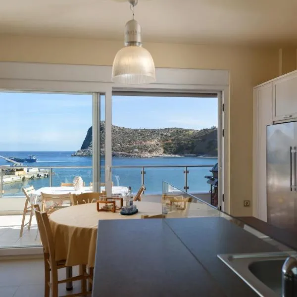Beach Front Condo South Crete，位于卡里利梅内斯的酒店