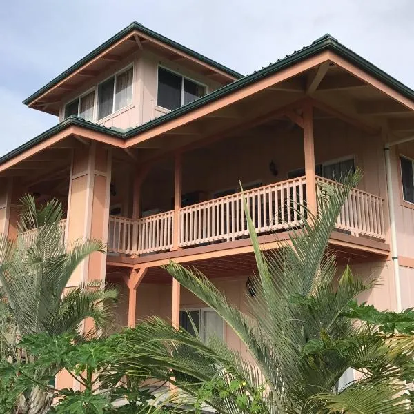 Coconut Palms Vacation Rental near lava fields and beaches，位于Kaimu的酒店