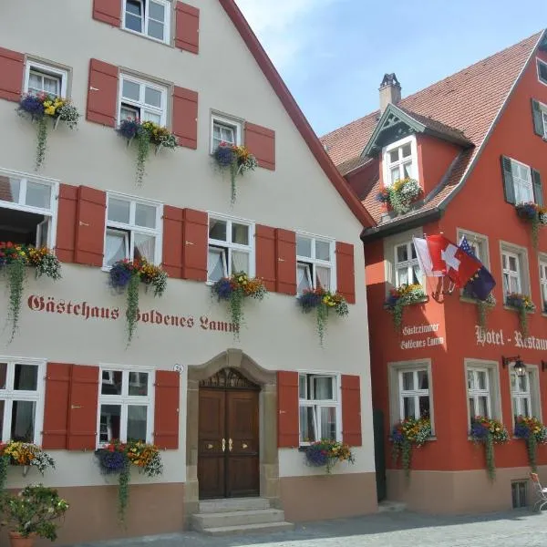 戈登斯拉姆餐厅和酒店，位于Langfurth的酒店