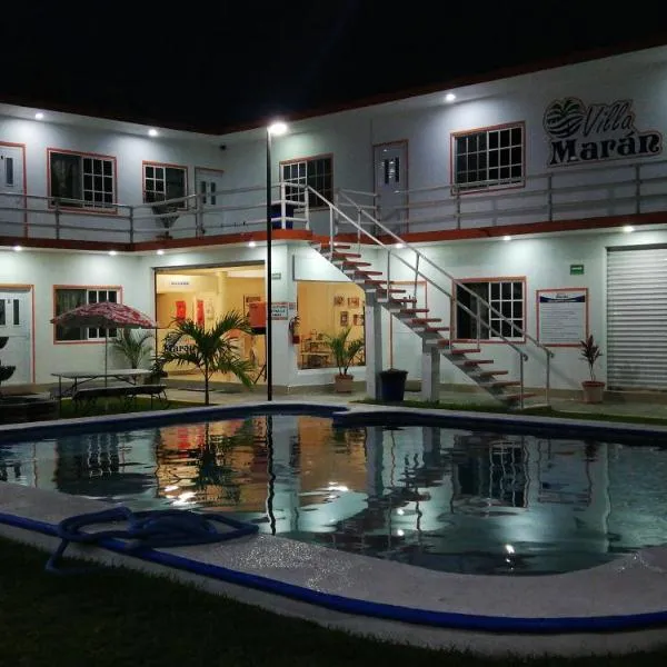 Hotel Villa Marán Chachalacas Ambiente Familiar，位于查察拉卡斯的酒店