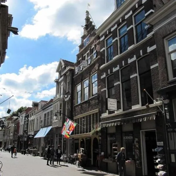 Hanzestadslogement De Leeuw, in het centrum, met een binnenplaats, kamers met badkamer en toilet en een keukentje，位于迪温特的酒店