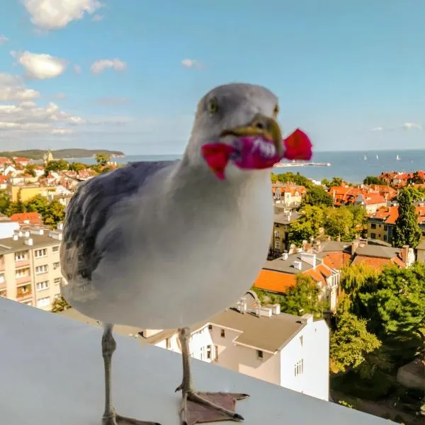 Pokoje przy plaży z widokiem na morze，位于Sopot的酒店