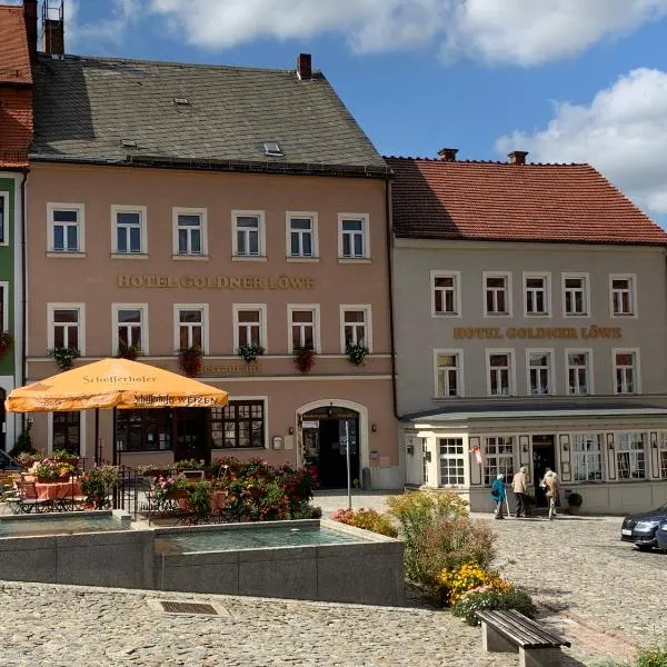 Hotel Goldner Löwe，位于Großharthau的酒店