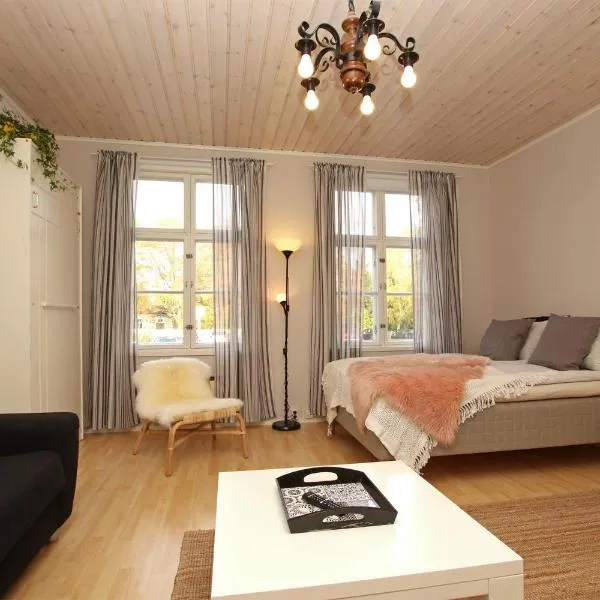 Idyllic central wooden house apartment，位于Viasvesi的酒店