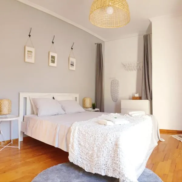 Cozy 100qm 3 Bedroom Apartment，位于Káto Poróïa的酒店