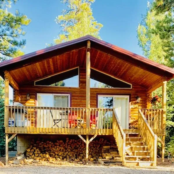 Adventure Awaits 3King Bed,2Bath Log Cabin in heart of Duck Creek Village!，位于Alton的酒店