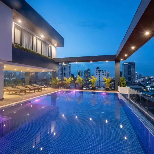 Residence 105 Hotel and Apartment，位于Ta Khmau的酒店