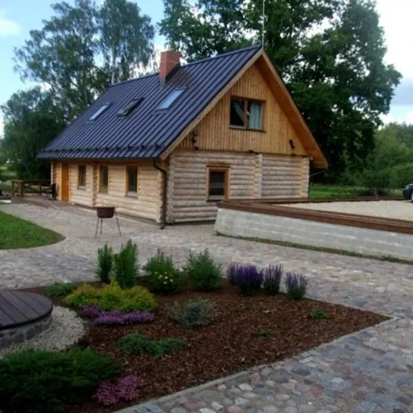 Vilks un Briedis Holiday Home & Wellness Area，位于Aumeisteri的酒店