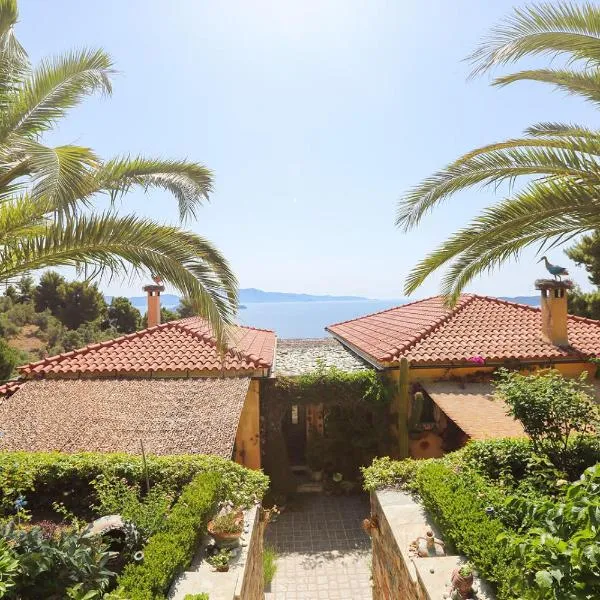 Absolute vacation luxury Villa Stratos near sea majestic view，位于阿克雷迪斯的酒店