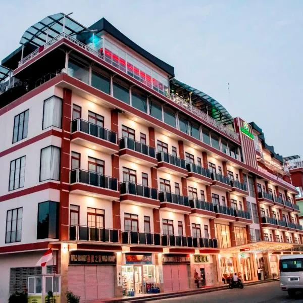 绿色玫瑰酒店，位于巴淡岛中心的酒店