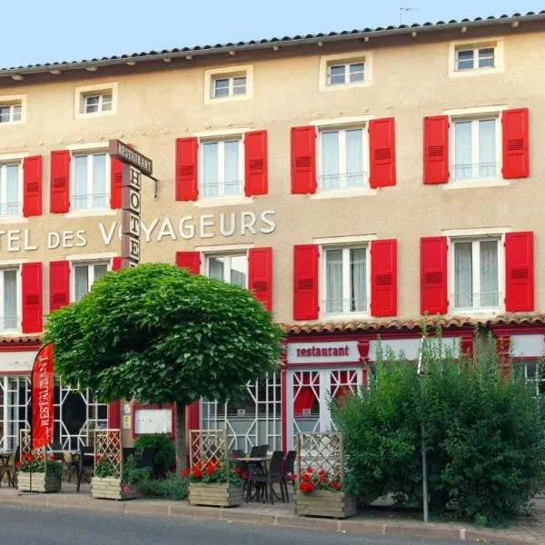 Hôtel des voyageurs，位于贝勒维拉蒙塔涅的酒店