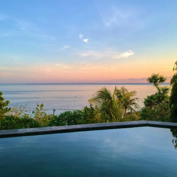 Villa Mimpi Manis infinity pool&180°Ocean view，位于艾湄湾的酒店