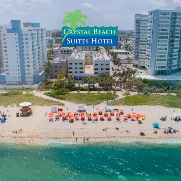 Crystal Beach Suites Miami Oceanfront Hotel，位于Miami Shores的酒店